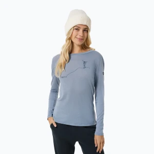 Longsleeve damski super.natural Bergglück flint stone/blueberry