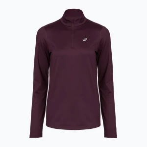 Longsleeve do biegania damski ASICS Core 1 / 2 Zip Winter Top dark aubergine Bordowy