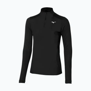 Longsleeve do biegania damski Mizuno Hybrid black