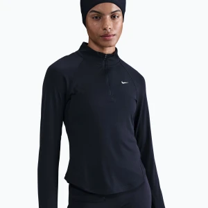 Longsleeve do biegania damski Nike Tempo Swoosh Run Dri-Fit 1 / 4-Zip black / white