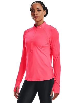 Longsleeve do biegania damski Under Armour UA Qualifier Run 2.0 1/2 Zip - różowy