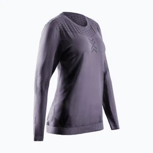 Longsleeve do biegania damski X-Bionic X-Ential muted lavender Fioletowy