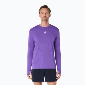 Longsleeve do biegania męski ASICS Road Seamless LS edo purple