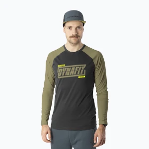 Longsleeve do biegania męski DYNAFIT 24 / 7 military green / 0910