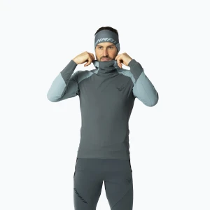 Longsleeve do biegania męski Dynafit Alpine Hooded smoke blue/0720