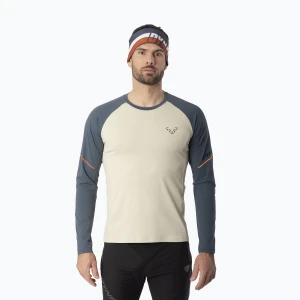Longsleeve do biegania męski DYNAFIT Alpine Pro cinder overcast / 7960 Biały