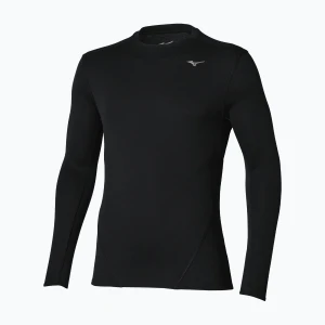 Longsleeve do biegania męski Mizuno Tech Thermal Charge Breath Thermo Long Sleeve Tee black