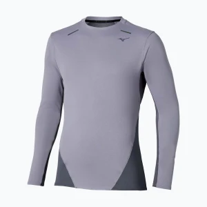 Longsleeve do biegania męski Mizuno Tech Thermal Charge quiksilver