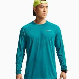 Longsleeve do biegania męski Nike Stride bright spruce Niebieski