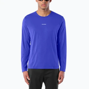 Longsleeve do biegania męski Salomon Shakeout Core LS Tee clematis blue