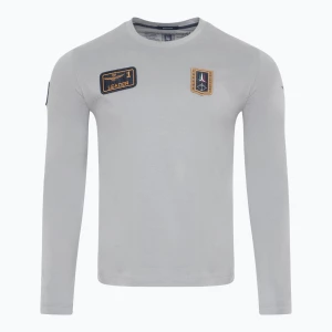 Longsleeve męski Aeronautica Militare Heritage stone gray