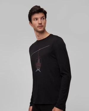 Longsleeve męski Icebreaker Mer 150 Tech Lite LS czarny
