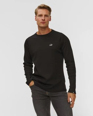 Longsleeve Męski Mammut Waffle Longsleeve Czarny