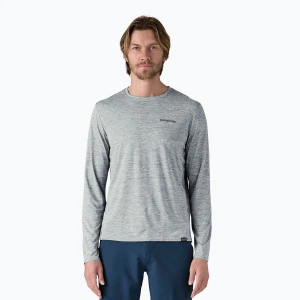 Longsleeve męski Patagonia Cap Cool Daily Graphic Shirt-Waters boardshort logo abalone blue / feather grey