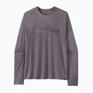 Longsleeve męski Patagonia Cap Cool Trail Stratapeaks may grey