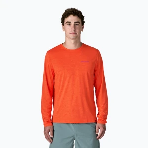 Longsleeve męski Patagonia Capilene Cool Daily - Boardshort Logo orange peel/light orange peel x-dye
