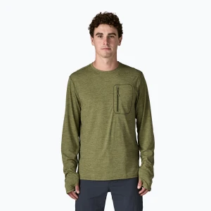 Longsleeve męski Patagonia Capilene Cool Sun caper green/buckhorn green x-dye