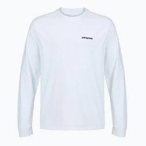 Longsleeve męski Patagonia P-6 Logo Responsibili fiber white