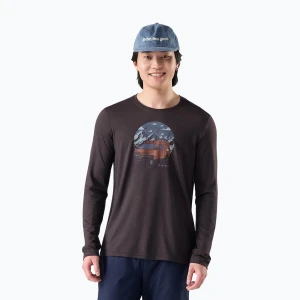Longsleeve męski Smartwool First Chair Pursuit Active LS mink heather Brązowy
