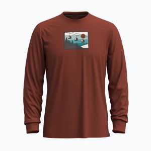 Longsleeve męski Smartwool Gondola Ride Graphic pecan brown