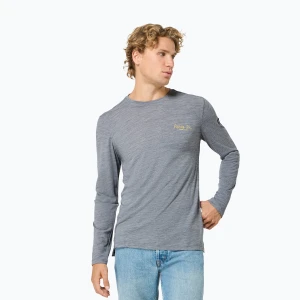 Longsleeve męski super.natural Apres Ski cashmere grey melange / various