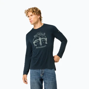 Longsleeve męski super.natural Bike Enthusiast blueberry / various