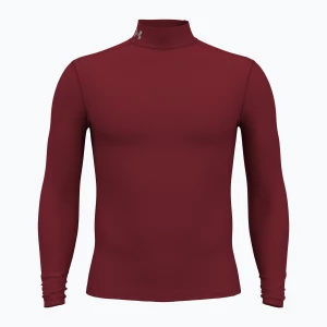 Longsleeve męski Under Armour Elite Mock CG cardinal/metallic silver