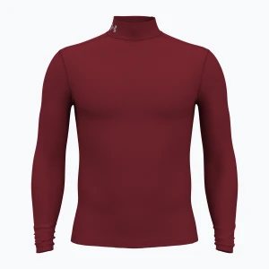 Longsleeve męski Under Armour Elite Mock CG cardinal / metallic silver Bordowy