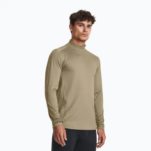 Longsleeve męski Under Armour Tactical Mock CGI Base federal tan / black Zielony