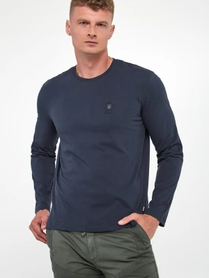 Longsleeve męski z logo AERONAUTICA MILITARE