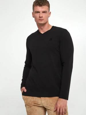 Longsleeve męski z logo KARL LAGERFELD