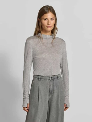 Longsleeve o półprzezroczystym wyglądzie MYON Średnioszary