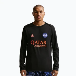 Longsleeve piłkarski męski Nike Inter Milan Academy Pro Warm SE black/safety orange
