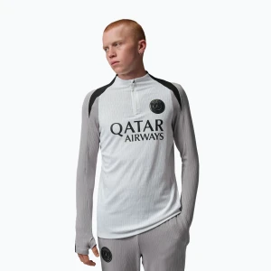 Longsleeve piłkarski męski Nike Paris Saint-Germain Strike Elite SE Drill Top white/atmosphere grey/black