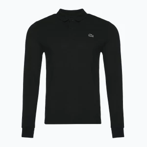 Longsleeve polo męski Lacoste DH5523 black