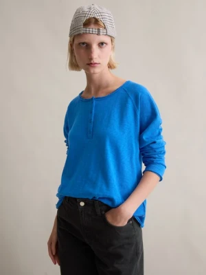 Longsleeve regular Marc O'Polo modrá