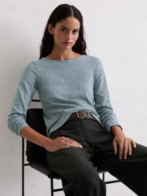 Longsleeve regular Marc O'Polo modrá