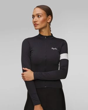 Longsleeve Rowerowy Damski Rapha Core Czarny