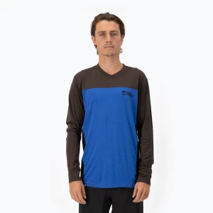 Longsleeve rowerowy męski Mons Royale Redwood Enduro VLS cedar/ cobalt/ black