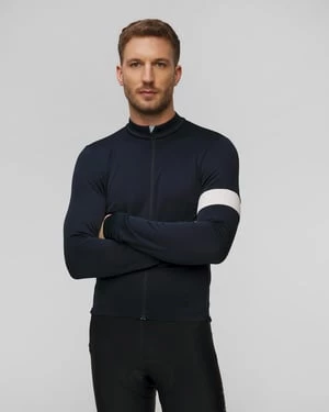 Longsleeve Rowerowy Męski Rapha Classic Granatowy