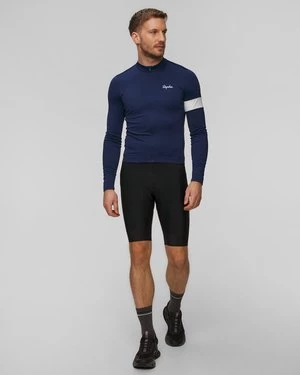 Longsleeve Rowerowy Męski Rapha Core Granatowy