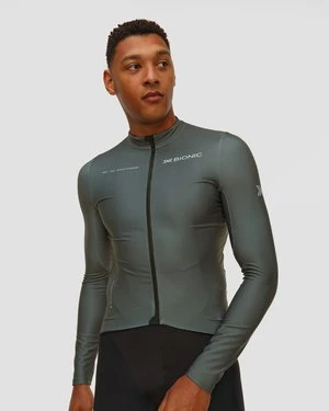 Longsleeve rowerowy męski X-Bionic Corefusion Ride Warm Jersey LS szary