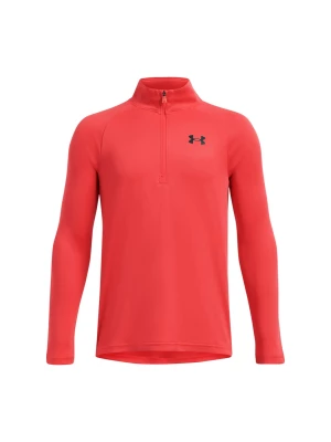 Longsleeve sportowy chłopięcy Under Armour UA Tech 2.0 1/2 Zip - czerwony