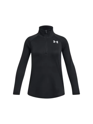 Longsleeve sportowy dziewczęcy Under Armour Tech Graphic 1/2 Zip - czarny