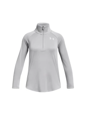 Longsleeve sportowy dziewczęcy Under Armour Tech Graphic 1/2 Zip - szary