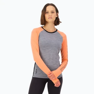 Bluza termoaktywna damska Mons Royale Bella Tech grey heather / punch