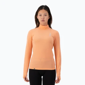 Bluza termoaktywna damska Mons Royale Cascade Merino Base Layer punch Pomarańczowy