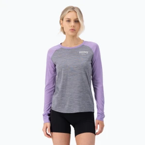 Bluza termoaktywna damska Mons Royale Icon Raglan grey heather / lupin