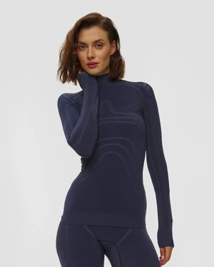 Longsleeve Termoaktywny Damski X-bionic Heatloop Shirt Ls Granatowy