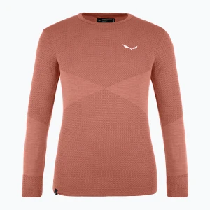 Longsleeve termoaktywny dziecięcy Salewa Zebru Med Warm AMR etruscan red